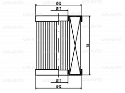 Фільтроелемент до фільтра Matrix з відстійником (поліестер), Czaja (FLMAT0)